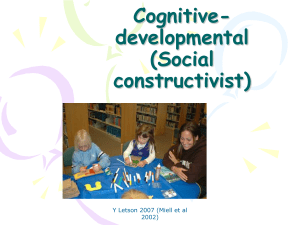 cognitive Development - Distancelearningcentre.com