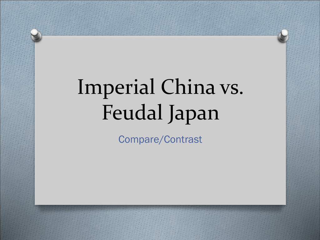 japanese and european feudalism comparison chart