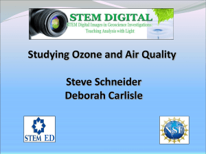 Studying Ozone and Air Quality