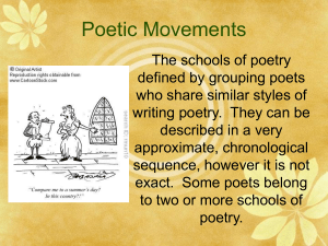 Major Poetic Movements