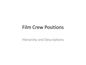 2014 Film Crew Positions