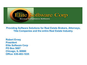 Providing Software Solutions for Real Estate Brokers, Attorneys, Title