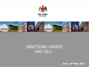 Sanctions Update