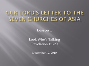Our Lord`s Letters to the Seven Churches