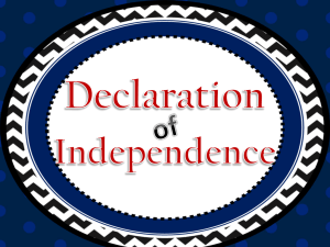 Declaration of Independence PowerPoint