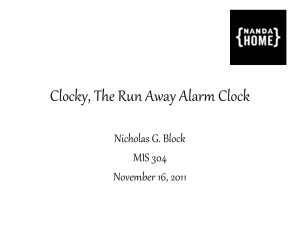 Clocky, The Run Away Alarm Clock