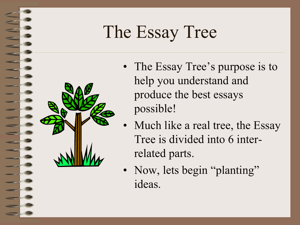 easy essay for trees