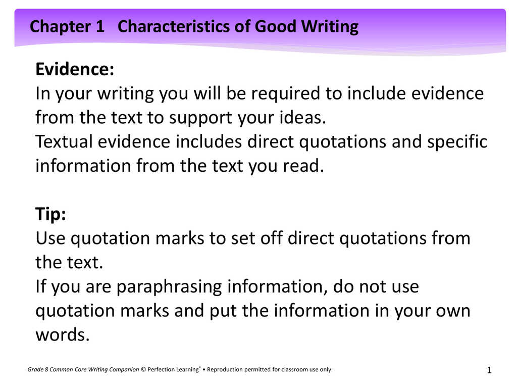 characteristics of good essay writing