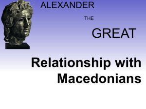 Relationship with Macedonians