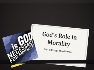 God`s Role in Morality