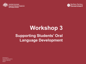 Workshop 3 - PowerPoint - Department of Education