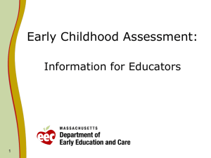 What is Early Childhood Assessment?