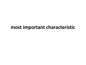 11.most important characteristic