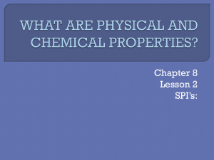 What are Physical and Chemical Properties?