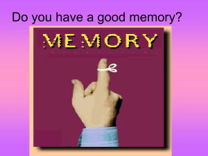 Modules 26-30 - Memory PowerPoint