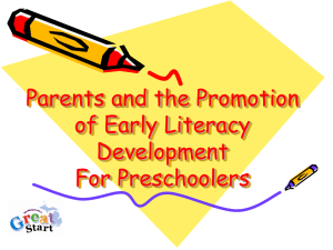 Promoting Early Literacy Development