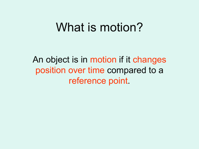 definition of motion