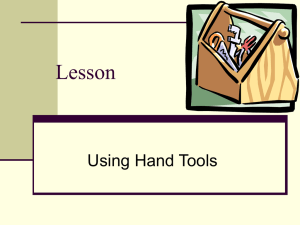 Using Hand Tools