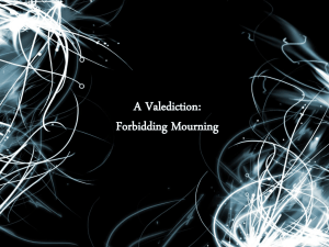 A Valediction: Forbidding Mourning