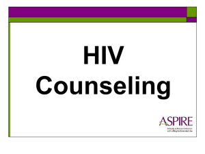 27: HIV Counseling Module for Counselors