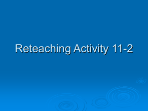 Reteaching Activity 11-2