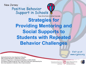 Strategies for Effective Mentoring - NJ PBS