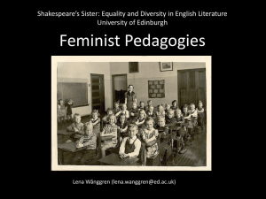 Feminist Pedagogies