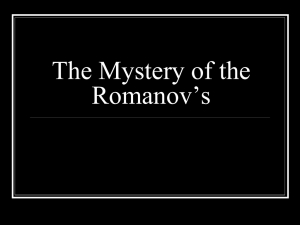 Romanov Mystery PPT