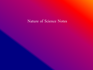 Nature of Science Notes