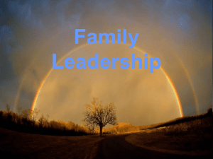 Family Leadership Lynne Elwell