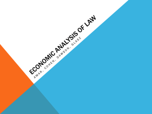 Economic analysis of law