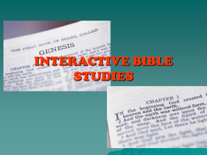 INTERACTIVE BIBLE STUDIES-1
