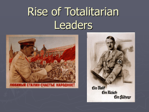 Rise of Totalitarian Leaders