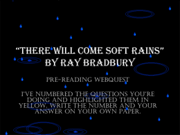 there will come soft rains bradbury there will come soft rains bradbury