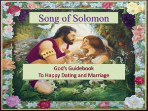 Song of Solomon - The Good Teacher