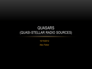 Quasars - FSU High Energy Physics