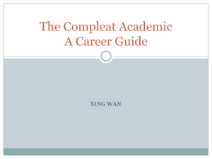 The Compleat Academic A Career Guide