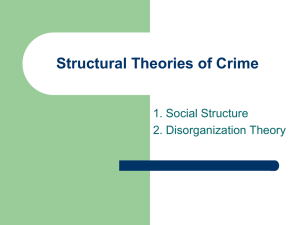Social Structure Theories