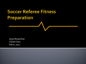 Soccer Referee Fitness Preparation