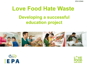 developing educational projects for Love Food Hate