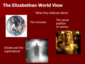 The Elizabethan World View