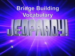 Bridge Vocabulary Jeopardy