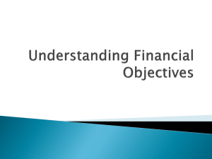 Understanding Financial Objectives