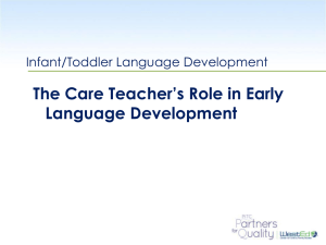 English - The Program for Infant/Toddler Care