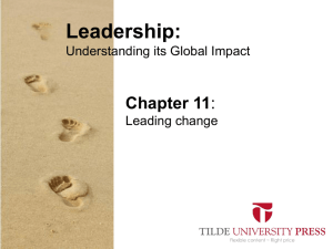 Leaderhip PowerPoint Chapter 11 - Tilde Publishing and Distribution