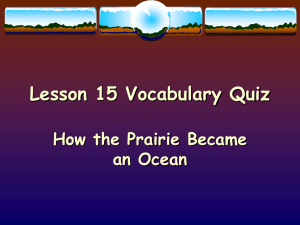 Lesson 15 Vocabulary Quiz