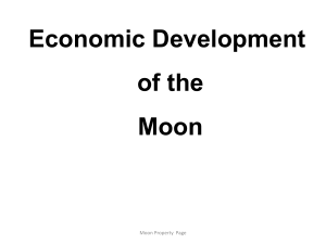 Economic Development Zones on the Moon