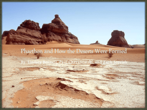 Phaethon and How the Deserts Were Formed