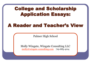 Writing College and Scholarship Application Essays: A Reader and