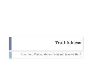 Truthfulness - ActualEvidence